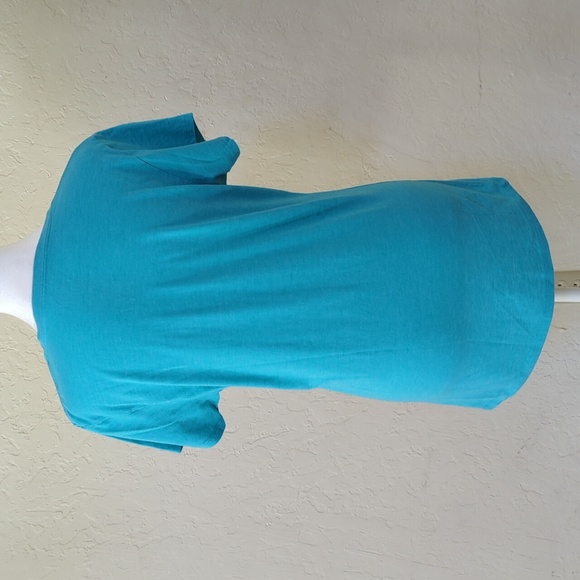 The North Face Blue Slim Fit Short Sleeve V Neck T-Shirt Size Medium - Picture 4 of 6